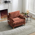 GDFStudio Foldable Sofa Bed Recliner 3-in-1 Convertible Sleeper Sofa with Pillows Mid Century Modern Chenille Upholstery for Small Spaces Bedroom Study Room Guest Room Orange