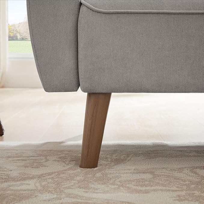 49 Small Loveseat Sofa 2 Seat Light Grey Loveseat Couches Love Seat Sofa Couch with Throw Pillow for Small Spaces Living Room Apartment Dorm Room