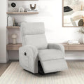 Lexicon Power Lift Recliner Chair for Elderly with Remote Control Gentle Lift Motion Side Pocket Armrest Corduroy Upholstered Electric Recliner for Living Room/Bedroom Easy Assembly Light Gray