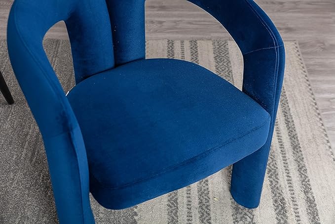 COOLMORE Contemporary Designed Fabric Upholstered Accent/Dining Chair/Barrel Side Chairs Kitchen Armchair for Living Room Set of 2