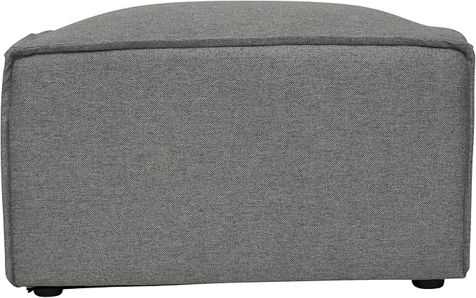 Flash Furniture Bridgetown Fabric Ottoman Module for Sectional Sofa Customizable Modular Couch Ottoman Dark Gray