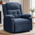 Power Recliner Chair Living Room Chairs for Adults Oversized Electric Recliner with Side Pockets Chenille Fabric Reclining Chair for Living Room Bedroom