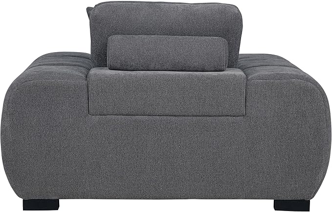 Coaster Home Furnishings - Octavia - Wood - Upholstered Accent Chair with Track Arms Reversible Back Cushion and Waterfall Seat - Living Room - Charcoal Grey - 509967