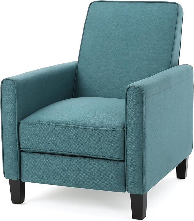 Christopher Knight Home Darvis Fabric Recliner Club Chair Dark Teal 26.75D x 34W x 36.25H in