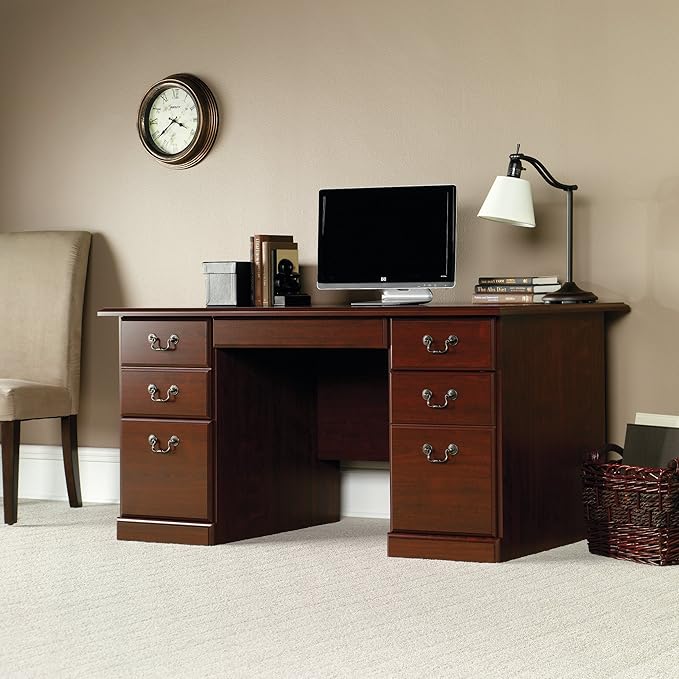 Sauder Heritage Hill Computer Desk Classic Cherry finish