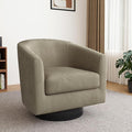 Lumibee Swivel Accent Barrel Chairs Upholstered Comfy Swivel Round Barrel Chair 360° Rotation Single Sofa Club Armchair for Living Room Reading Room Bedroom Corduroy Camel
