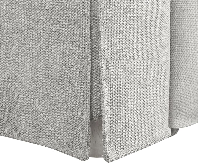 Serta Hawthorne 66.1 Slipcovered Convertible Sleeper Loveseat Full Size Dreamcoil Comfort FingerGuard Pinch Point Protection Polyester Tweed Fabric Linen