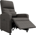 GarveeHome Power Recliner Chair Adjustable Electric Recliner Ergonomic Overstuffed Single Sofa Tall Back Padded Seat 2 Side Pockets and USB Port Home Theater Seating for Living Room