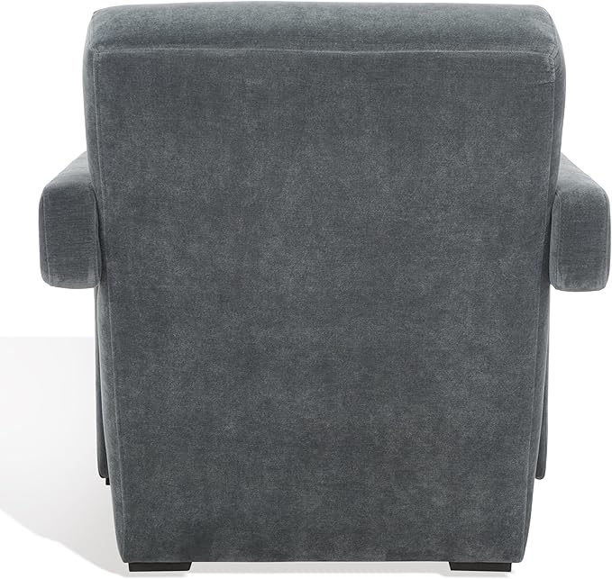 SAFAVIEH Couture Collection Taylor Modern Navy Velvet Upholstered Accent Chair (Fully Assembled)
