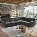 118 Sleeper Sofa Bed Sectional Couches for Living Room/Apartment Chenille L Shaped Couch with Pull Out Couch Bed Convertible Sectional Sofa with Rolled Arm &amp Nailhead Trim Dark Grey