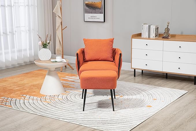 Velvet Accent Chair Modern Upholstered Armchair Tufted Chair with Metal Frame Single Leisure Chairs for Living Room Bedroom