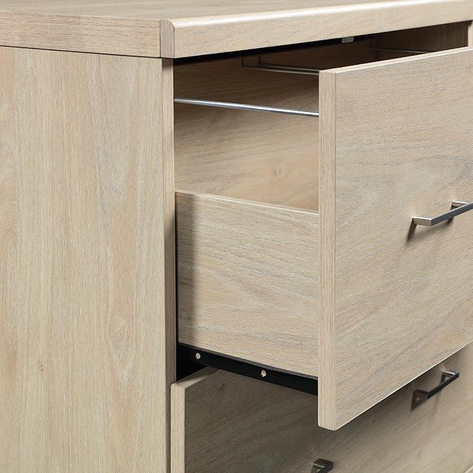 OSP Home Furnishings Alpine 2-Drawer Vertical File with Lockdowel Fastening System 30 inches Wide Norwegian Alder Finish