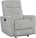 Lexicon Glider Recliner Chair Living Room Reclining Sofa Chair Home Theater Seating Nursery Glider Recliner Manual Recliner Sofa Chair for Living Room/Office/Apartment Grey