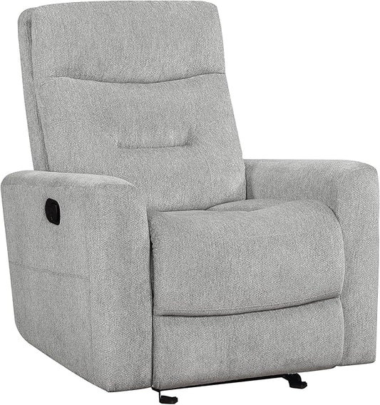 Lexicon Glider Recliner Chair Living Room Reclining Sofa Chair Home Theater Seating Nursery Glider Recliner Manual Recliner Sofa Chair for Living Room/Office/Apartment Grey
