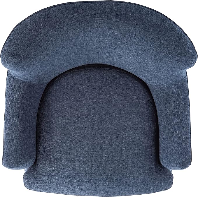 SAFAVIEH Home Collection Levin Navy/Walnut Accent Club Chair