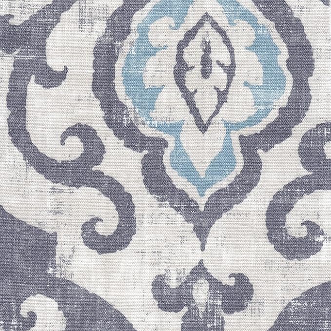 HomePop Velvet Swoop Arm Accent Chair Suri Blue