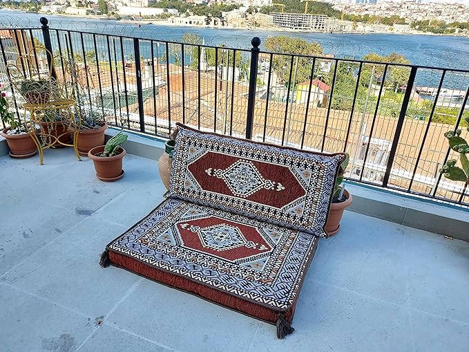arabicsofa Small Floor Sofa – Handmade Low Seating Majlis Style Turkish Modular Sofas
