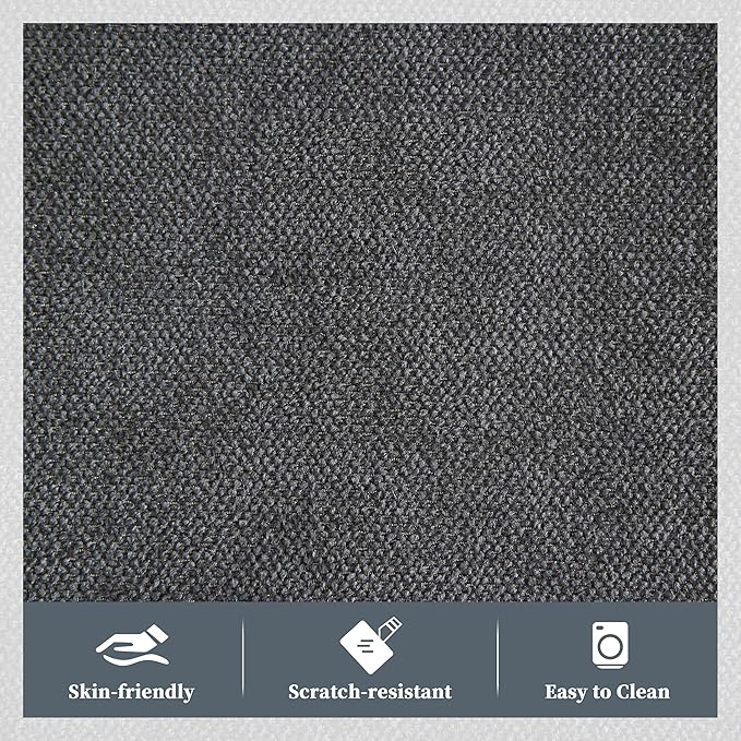 Oversized Swivel Rocker Recliner Chair with Heat and Massage Big Large Recliner Chair for Living Room 360 Degree Swivel Rocking Single Sofa with Cup Holders and USB Port (Fabric Darkgrey)
