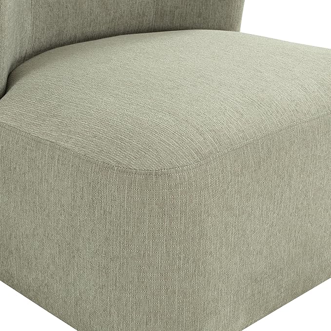 OSP Home Furnishings Lucia Modern Barrel Swivel Accent Chair Fog Fabric