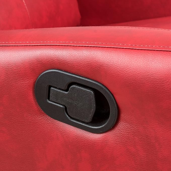 Christopher Knight Home Samedi PU Recliner Oxblood Red