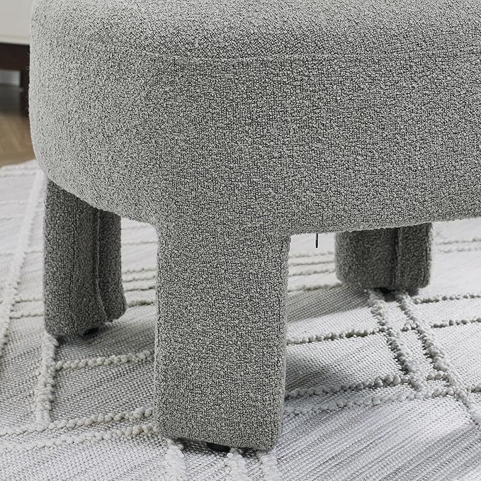 Hoop Gauze Lounge Chair with sof Cushion and backrest Need to be Assembled Suitable for Living room'bedroomldining Room Grey(24.5 28.75 28.75)