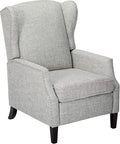 GDFStudio Christopher Knight Home Wescott Traditional Fabric Recliner Light Grey Tweed