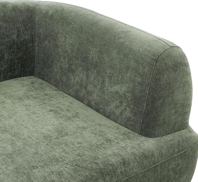 Merax 115 Modern L-Shaped Sectional Sofa with High-Density Fully Compressed Sponge and Chaise Lounge Deep Seating 3-Piece Set Fully Assembled Right Hand Facing for Living Room Lounge Green