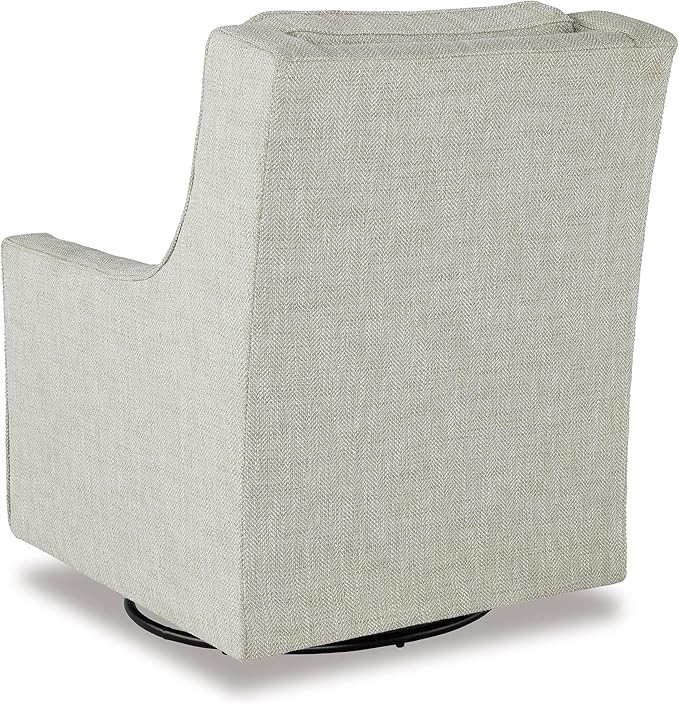 Signature Design by Ashley Kambria Casual Upholstered Swivel Glider Accent Chair Gray