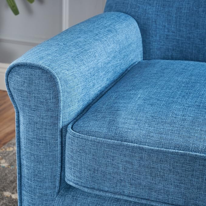 Christopher Knight Home Mariah Mid-Century Modern Loveseat Muted Blue