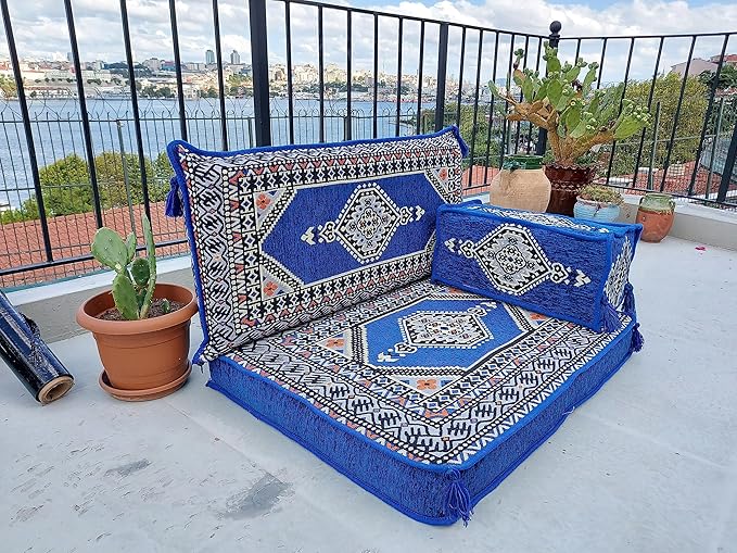 arabicsofa Small Floor Sofa – Handmade Low Seating Majlis Style Turkish Modular Sofas