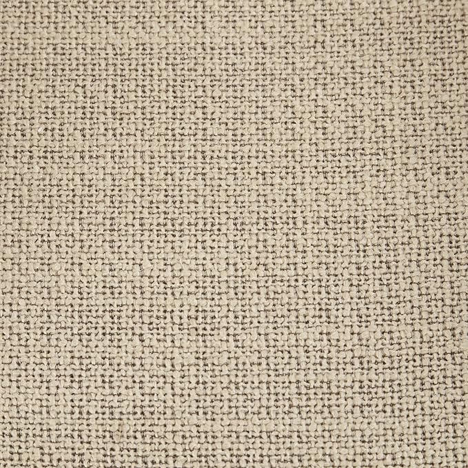 INK+IVY Kelly Accent Chair For Living Room Upholstered 6.25 T Seat Cushion Solid Wood Frame Cane Backrest Farmhouse Accent Armchair Family Room Rustic Furniture Décor 25W Light Brown