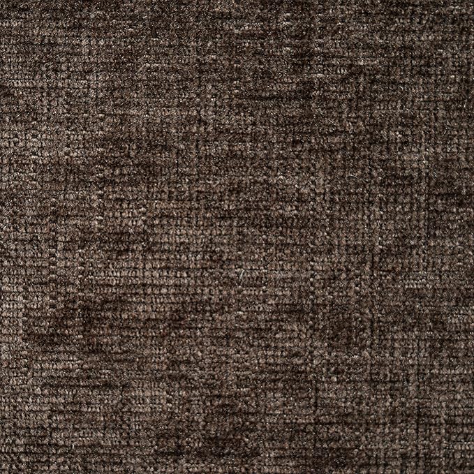 Christopher Knight Home Mores Low Profile Accent Chair Set of 2 Modern Living Room Armless Lounge Chair Fabric Comfy Reading Chair for Bedroom Wooden Frame and Thick Padded Seat Black+Dark Brown