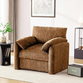 Chenille Oversized Armchair 38.6' Wide Accent Chairs for Living Room &amp Bedroom Modern Lounge Chair Upholstered Mid-Century Reading Chair (Rustic Bronzing Cloth 1 Pack)