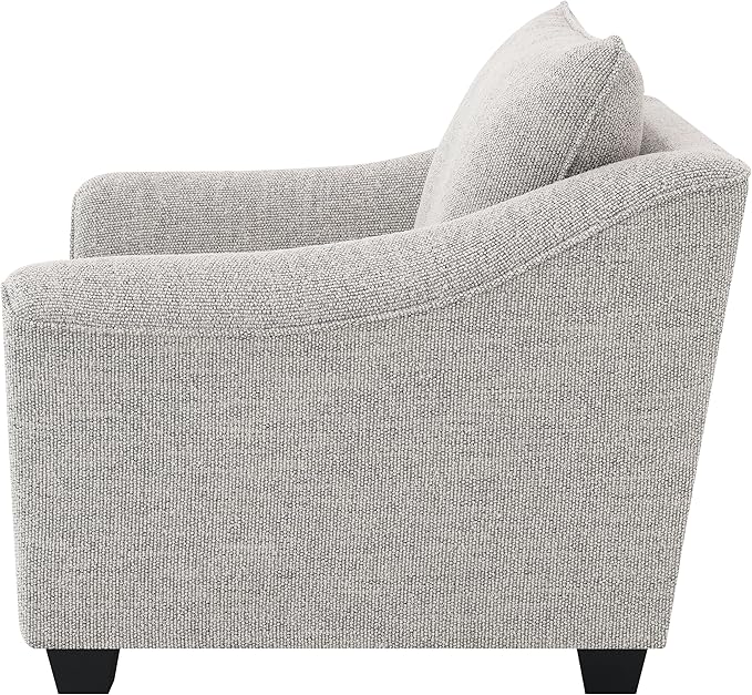 Coaster Home Furnishings - Tomkins - Wood - Upholstered Accent Chair with Sloped Arms Reversible Back Cushion and Block Legs - Living Room - Light Grey - 509673