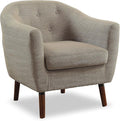 Homelegance Fabric Barrel Chair Beige