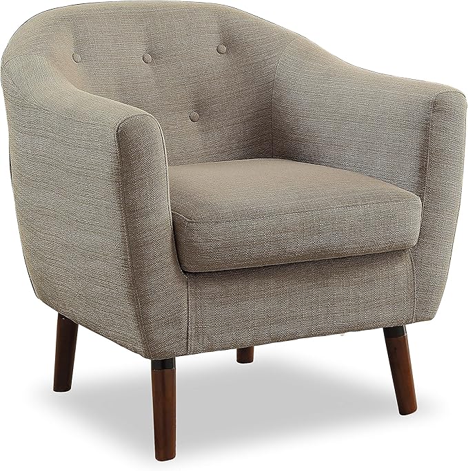 Homelegance Fabric Barrel Chair Beige