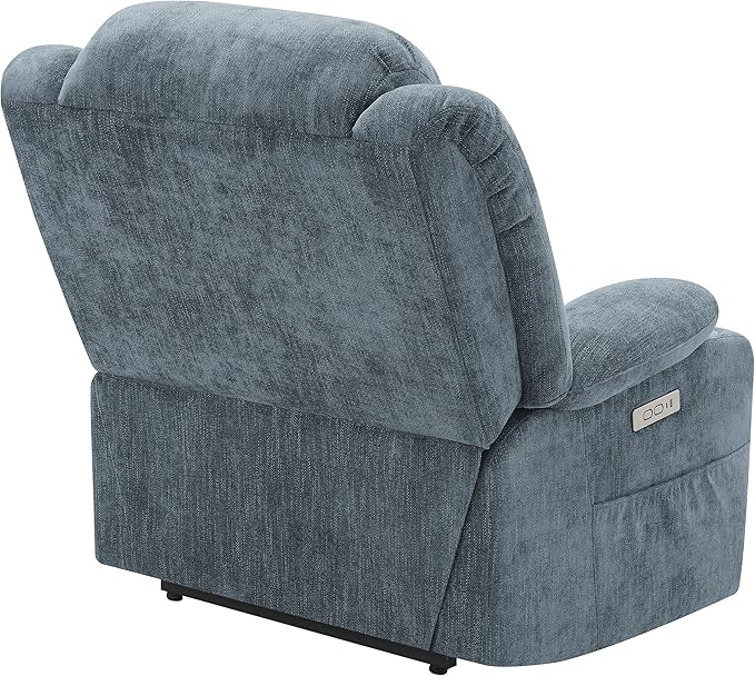 Coaster Home Furnishings Houston Upholstered Power Lift Recliner Slate Blue