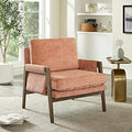 Roundhill Furniture Kelly Mid-Century Modern Accent Armchair Orange