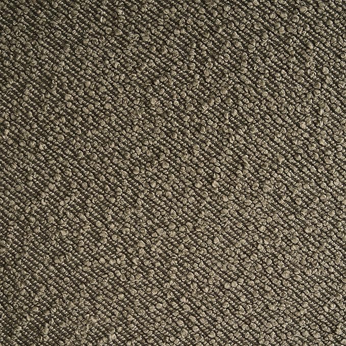 Christopher Knight Home Amanda Low Profile Accent Chair Fabric Round Back Chair Boucle Upholstered Living Room Armchair Comfy Reading Chair for Bedroom Wooden Single Lounge Sofa Dark Green