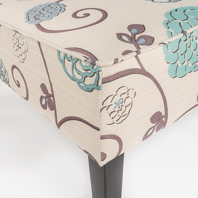Christopher Knight Home Dejon Fabric Love Seat White And Blue Floral