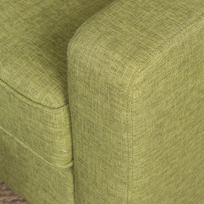 Christopher Knight Home Sawyer Mid-Century Modern Fabric Club Chair Muted Green / Natural