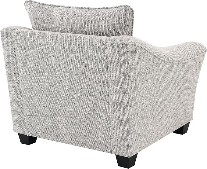 Coaster Home Furnishings - Tomkins - Wood - Upholstered Accent Chair with Sloped Arms Reversible Back Cushion and Block Legs - Living Room - Light Grey - 509673
