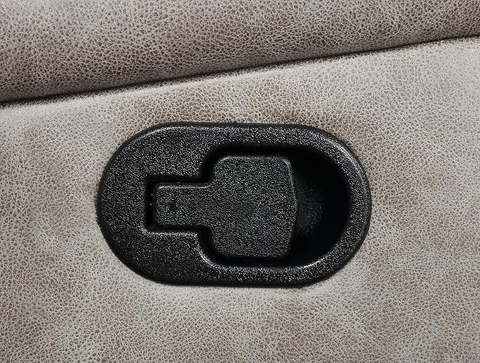 Coaster Home Furnishings - Greer - Leatherette Upholstered Swivel Glider Recliner Chair with Pocket Coil Cushions - Living Room - 41-Inch - Taupe - 651353