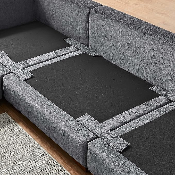 VANOMi 37.4 Upholstered Square Module for Modular Sectional Sofa (Gray Corner Module)
