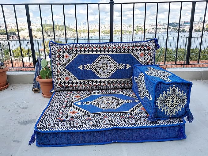 arabicsofa Small Floor Sofa – Handmade Low Seating Majlis Style Turkish Modular Sofas