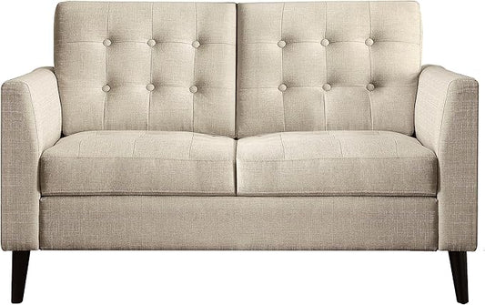 Rosevera Loveseat Sofas for Living Room Loveseat Couch for Living Room Long Couch in a Box Sofa para Sala Love Seats Furniture Sofa in a Box Small Area Couches Couches for Living Room Beige