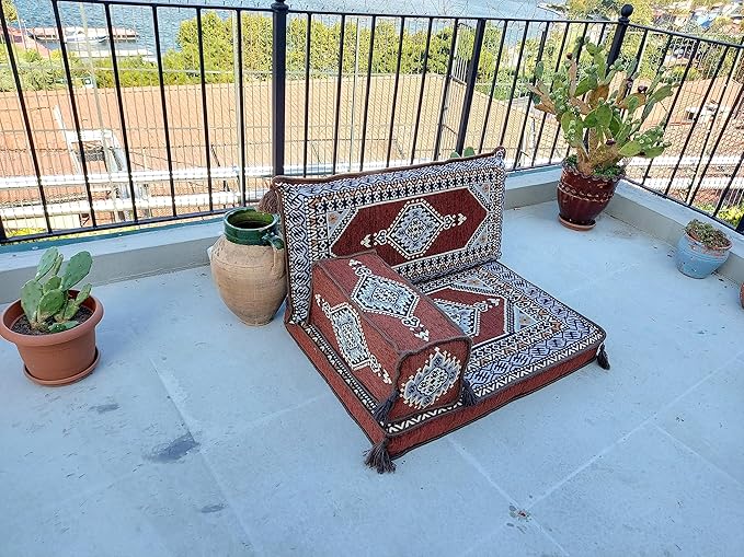arabicsofa Small Floor Sofa – Handmade Low Seating Majlis Style Turkish Modular Sofas
