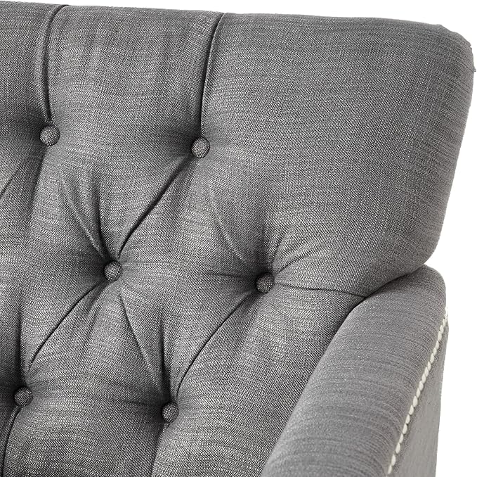 Christopher Knight Home Malone Club Chair Charcoal Grey 28D x 29.5W x 33.5H Inch