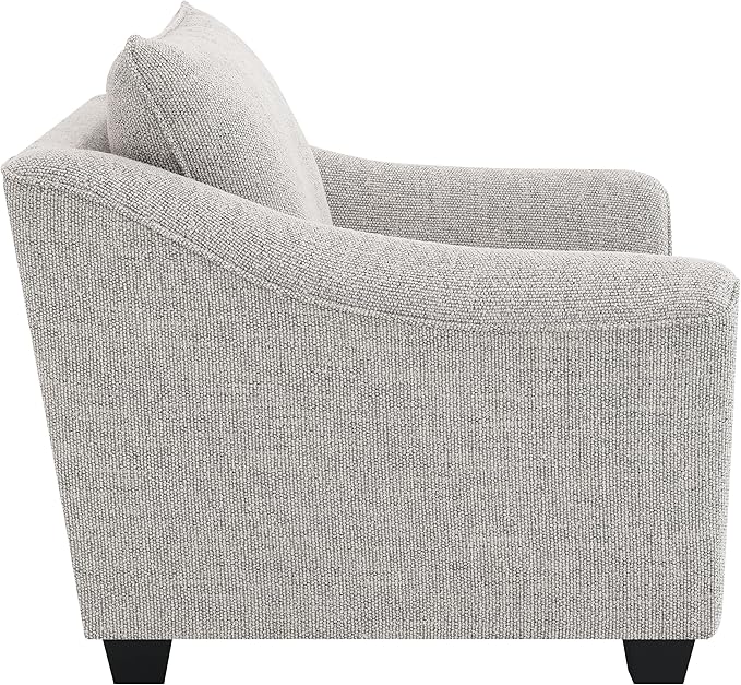 Coaster Home Furnishings - Tomkins - Wood - Upholstered Accent Chair with Sloped Arms Reversible Back Cushion and Block Legs - Living Room - Light Grey - 509673