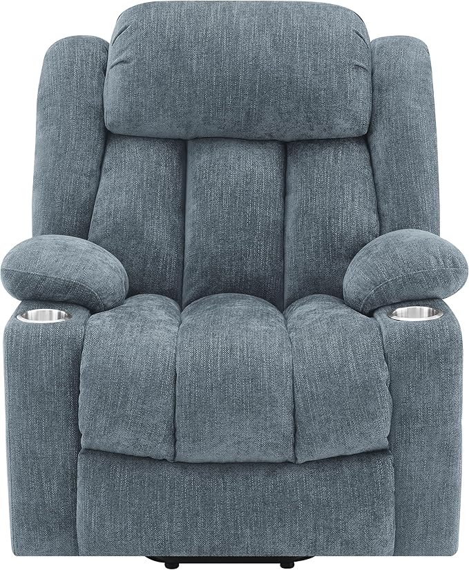 Coaster Home Furnishings Houston Upholstered Power Lift Recliner Slate Blue